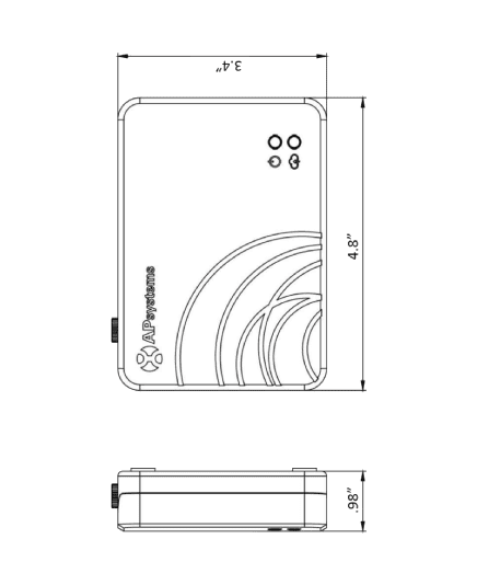 APSystems ECU-R Dimensions