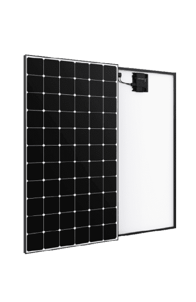 sunpower maxeon 5 ac 400w solar panel back and front