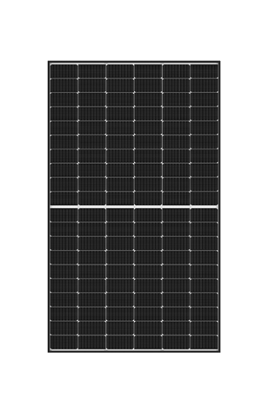 LONGI Solar Hi-MO4 60HIH 370W Half-Cut Black Frame Solar Panel front view