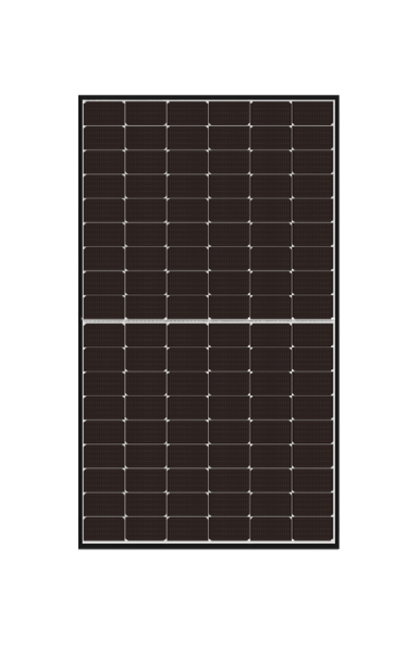 Panneau solaire Tiger Pro 550W Half-Cut Silver Frame CRE Jinko Solar vue de face