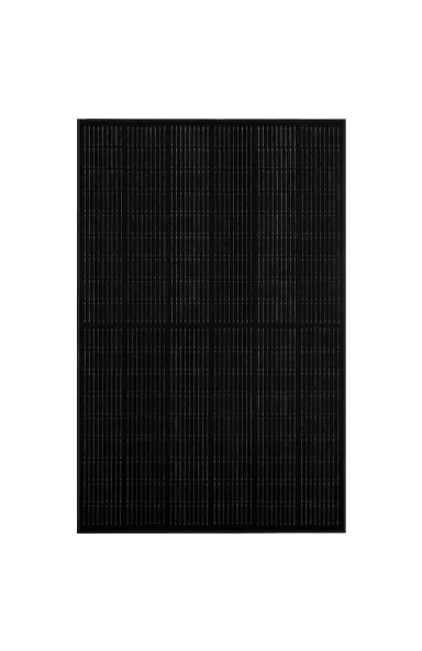 Panneau solaire SoliTek Standard Half-Cut 400W FULL BLACK vue de face