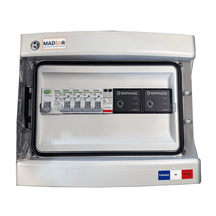 MAD COFFRET AC ENPHASE MONO 2X3KW AVEC 2 Q RELAIS