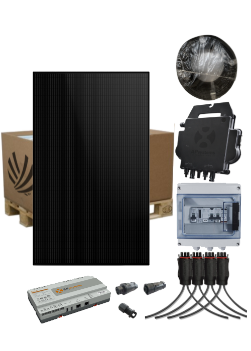 Kit Solaire Autoconsommation 3.0 kW 8 Panneaux Sunpower P6 Micro-Onduleur APSystems DS3-L