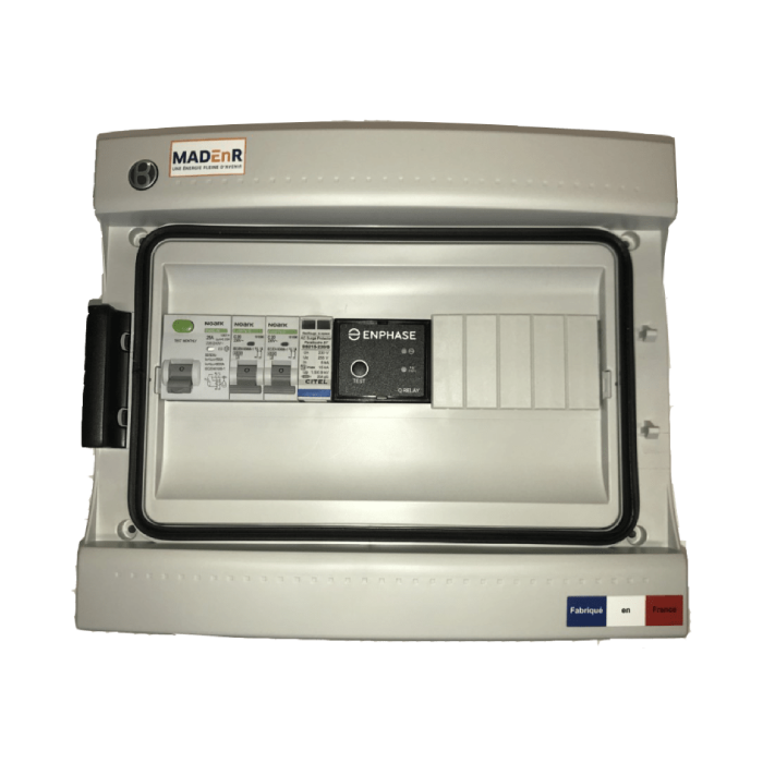 MAD COFFRET AC ENPHASE TRIPHASE 9KW AVEC RELAIS