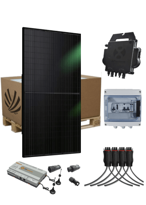 Autoconsumption solar kit 3 kW 6 panels AE solar micro-Inverter APSystems DS3-H