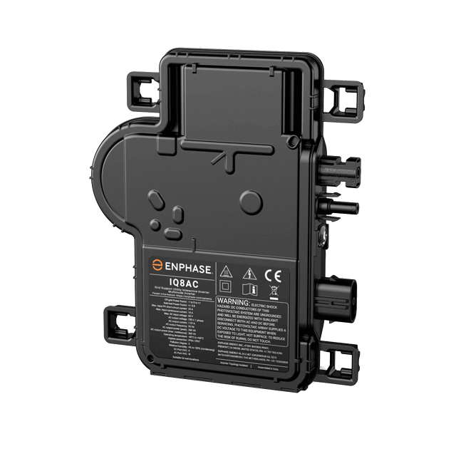 Enphase IQ8 AC Micro-inverter with integrated MC4 connectors front view