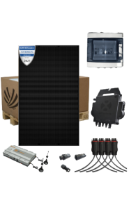 Self-consumption kit 6 kW 16 Dualsun Flash panels 375 W Monophase