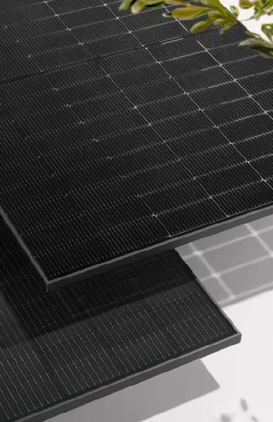 Dualsun FLASH 425 W Half-Cut Glass-Glass Topcon solar panel close up