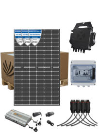 Self-consumption solar kit 5100W 12 panels Dualsun Topcon 425W micro-inverter APSystems DS3 single-phase