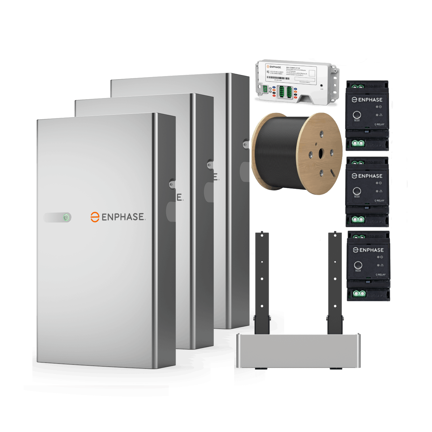 Kit complet Batterie Enphase IQ 5P 15 kWh installation au sol