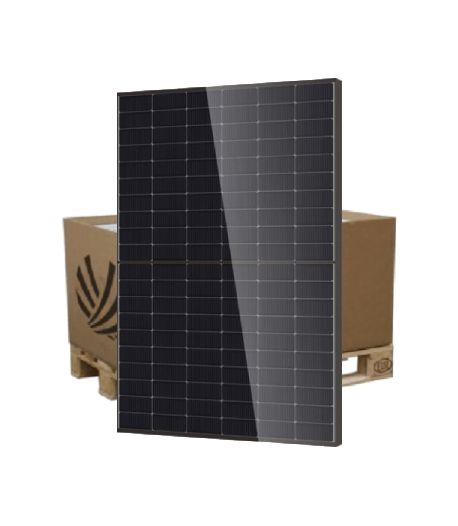 Palette de panneaux solaires TCL N-Type Bi-Facial 500Wp Bi-glass Full Black