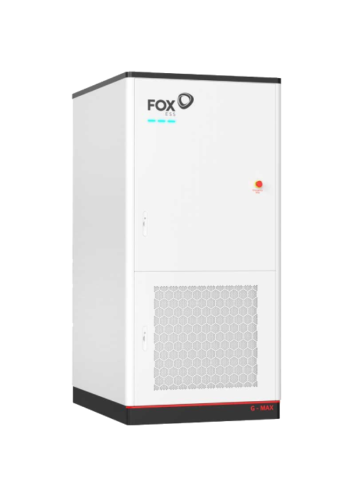 Batterie de stockage tertiaire FOX ESS HT G-MAX 215 kWh vue du côté droit
