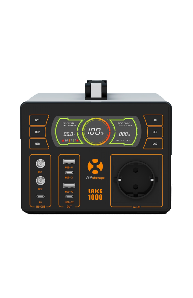 APSystems Lake 1000 W portable battery side view