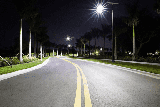 Solar street lighting in cyclonic area